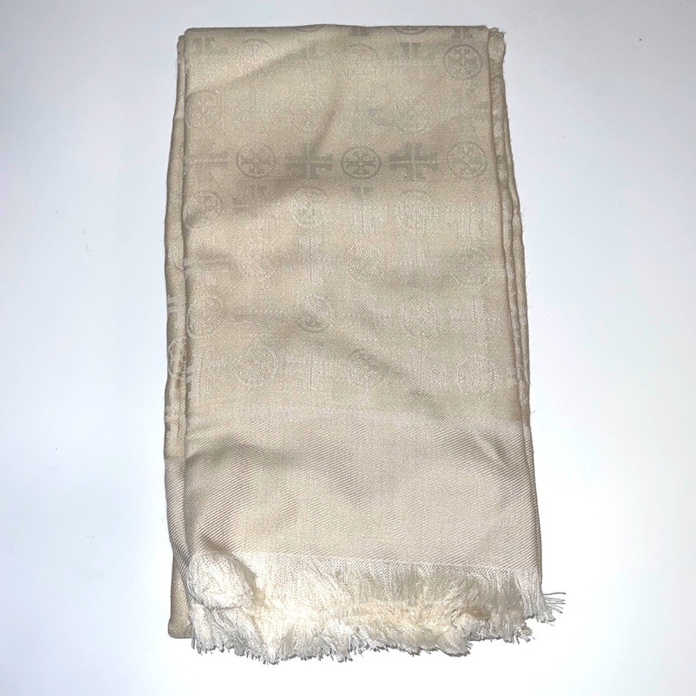 Tory burch jacquard scarf